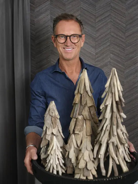 Halvor Bakke Luster Tre drivved pinner