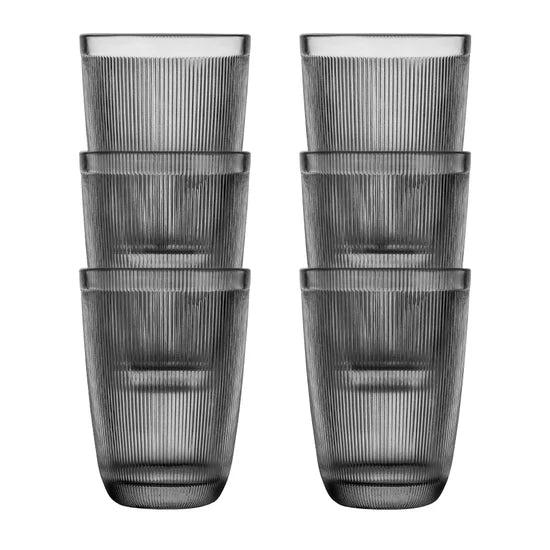 SIRI GLASS RØKGRÅ 30 CL 6 STK