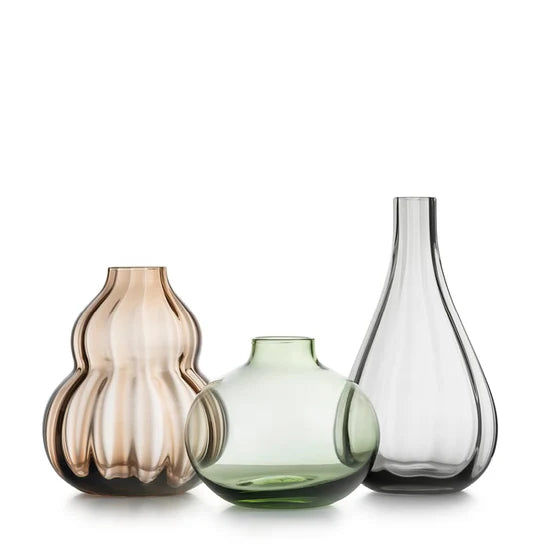 HADELAND GLASSVERK BLOM MINIVASER 3 STK