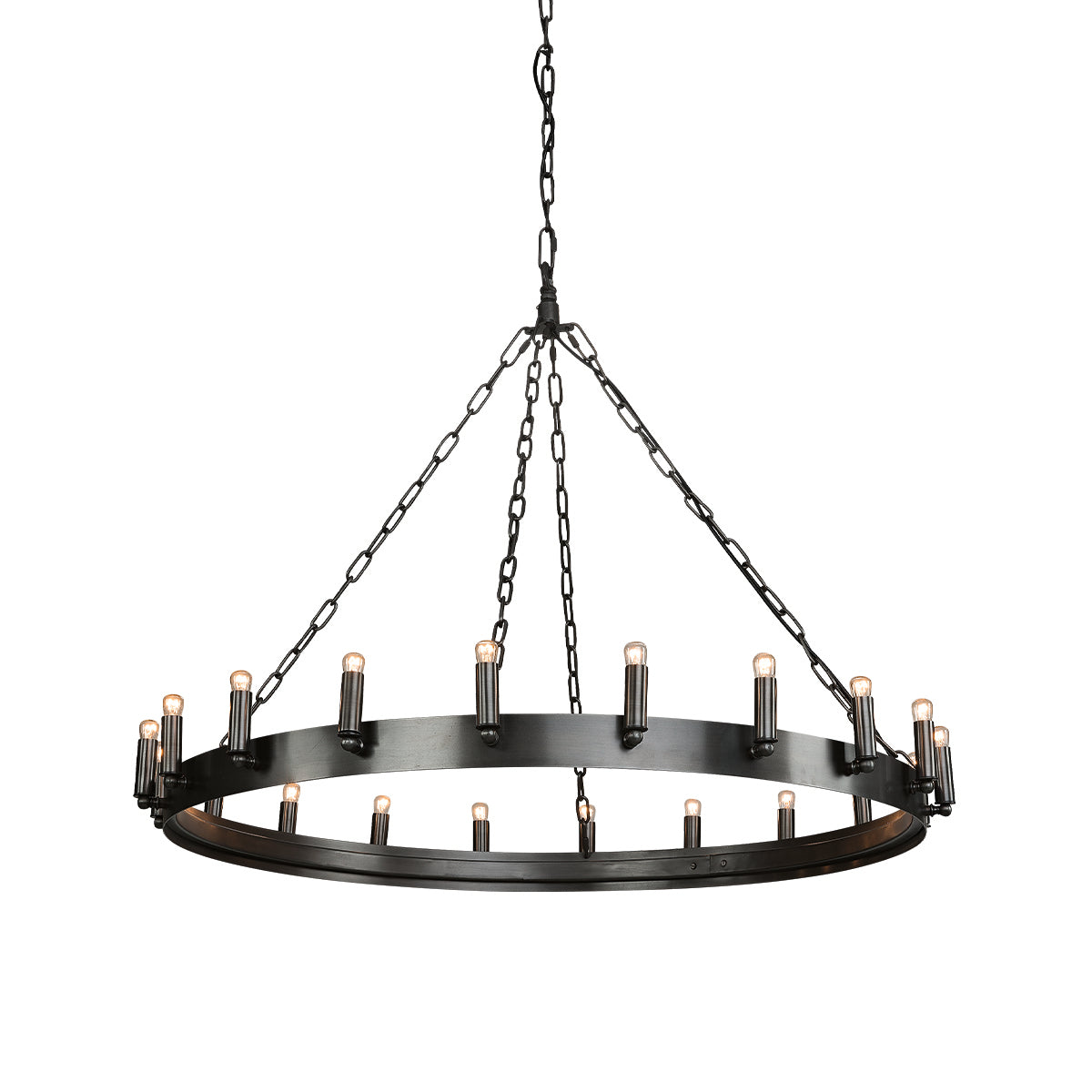 CROWN Rund Taklampe Antikk Jern