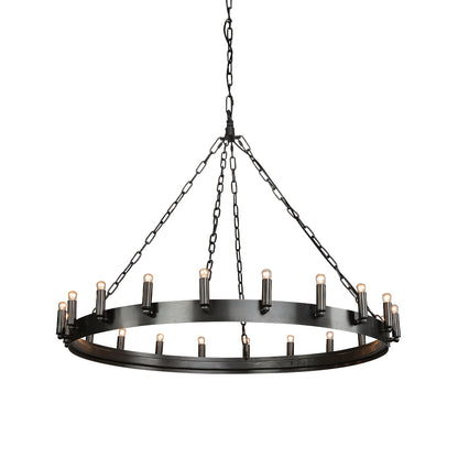 CROWN Rund Taklampe Antikk Jern