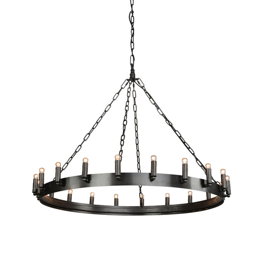 CROWN Rund Taklampe Antikk Jern