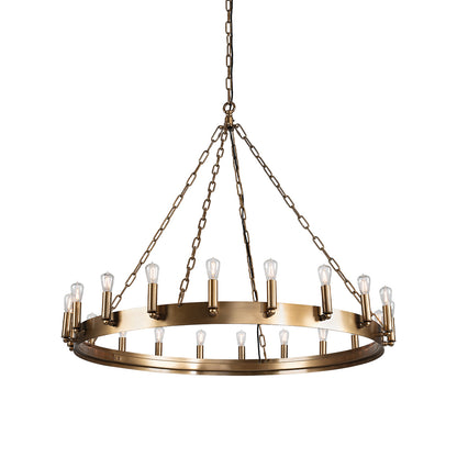 CROWN Rund Taklampe Messing