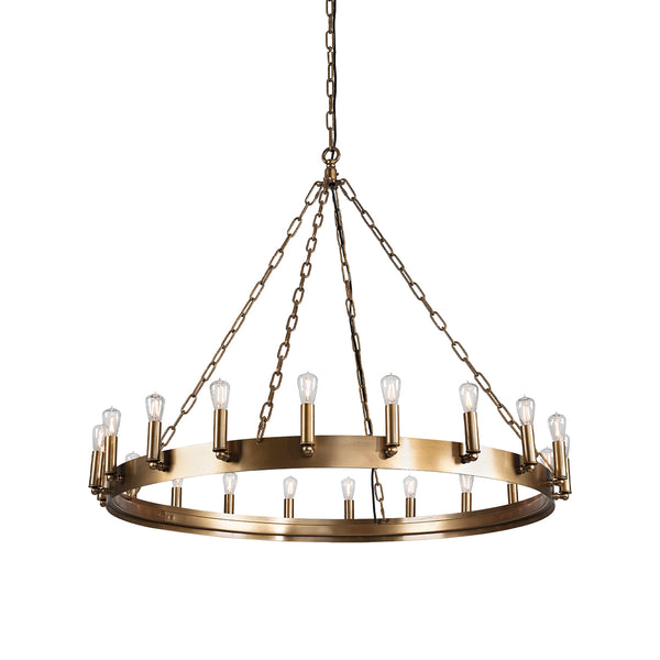 CROWN Rund Taklampe Messing