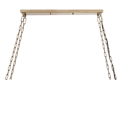 CROWN Rektangulær Taklampe Messing