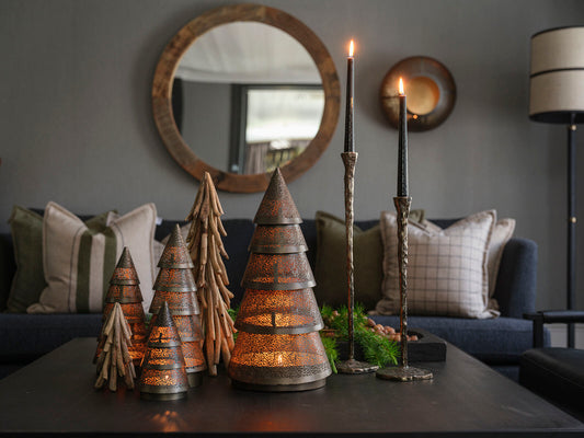 Halvor Bakke Santa dekortre til telys