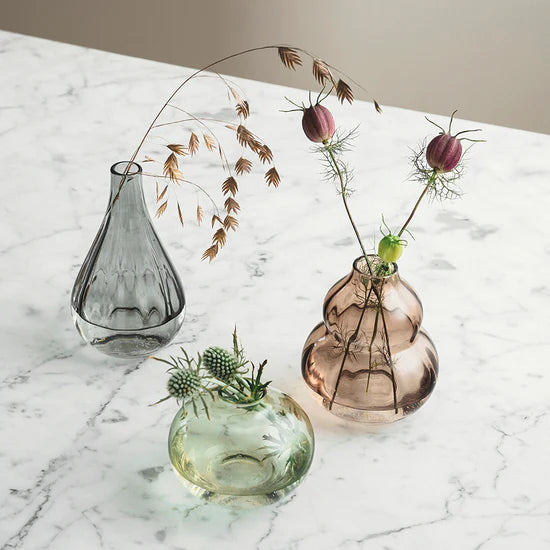HADELAND GLASSVERK BLOM MINIVASER 3 STK