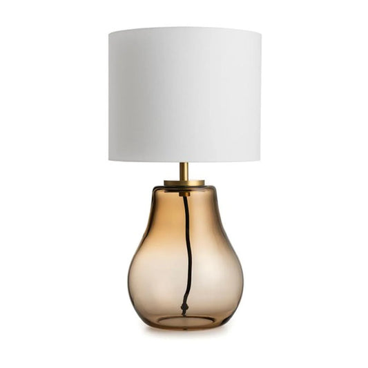 Hitra bordlampe med hvit skjerm