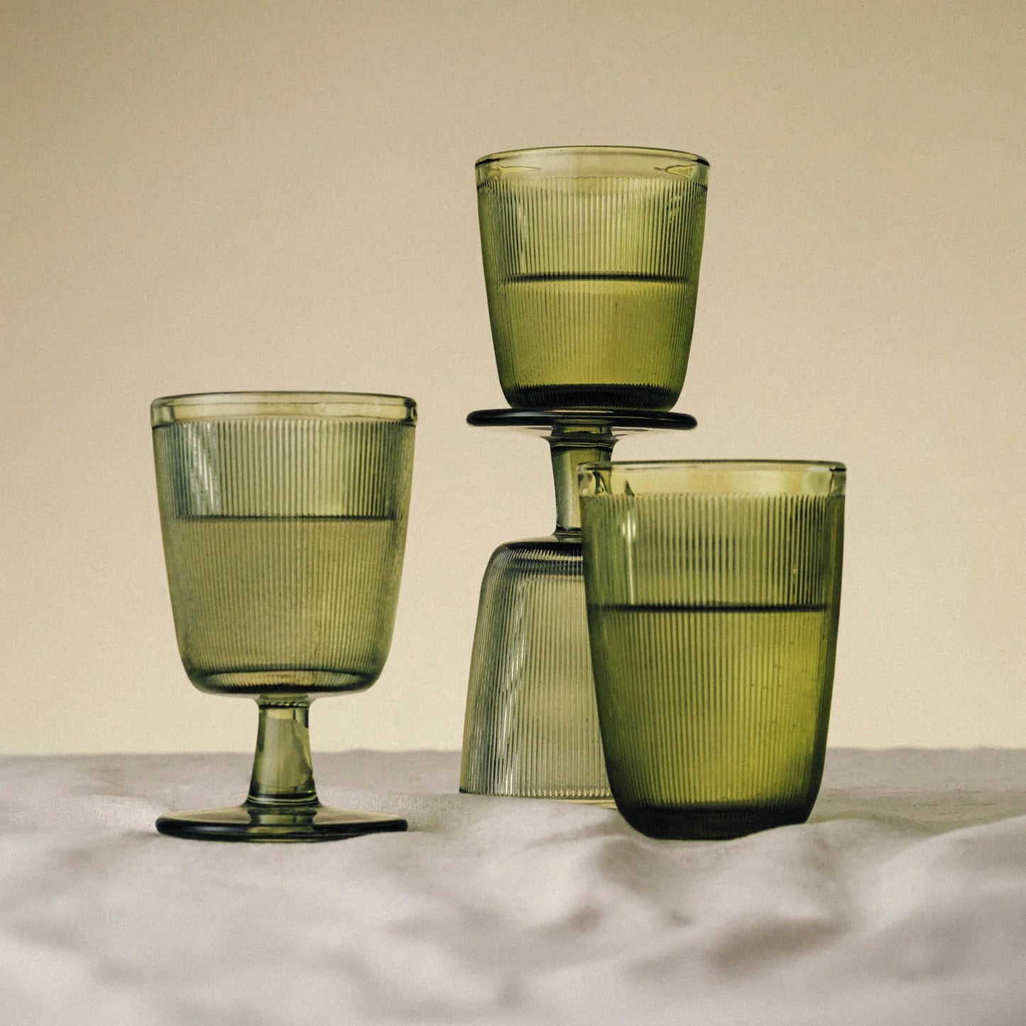 SIRI GLASS GRØNN 30 CL 4 STK