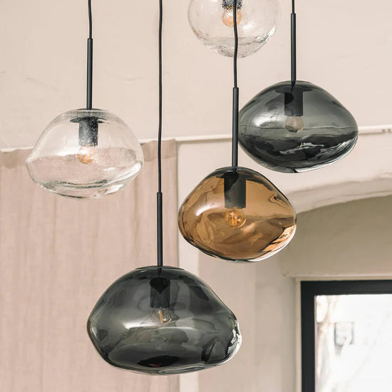 CRYSTAL STONE PENDELLAMPE KLAR SODA