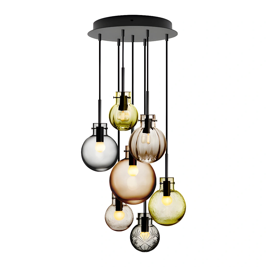 KRYSTALLKULE 7 STK-FJELLGLØD