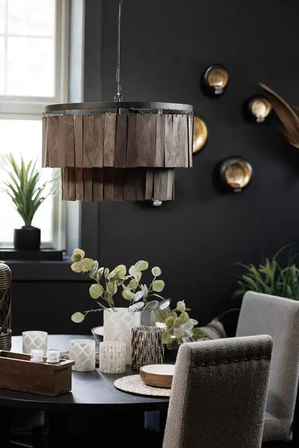 Halvor Bakke Cape Town taklampe Ø60 Brun trepanel