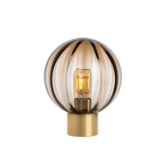 BORDLAMPE OPTIKK KAKAO M. MESSING SOKKEL