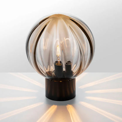 BORDLAMPE OPTIKK KAKAO M. SORT SOKKEL